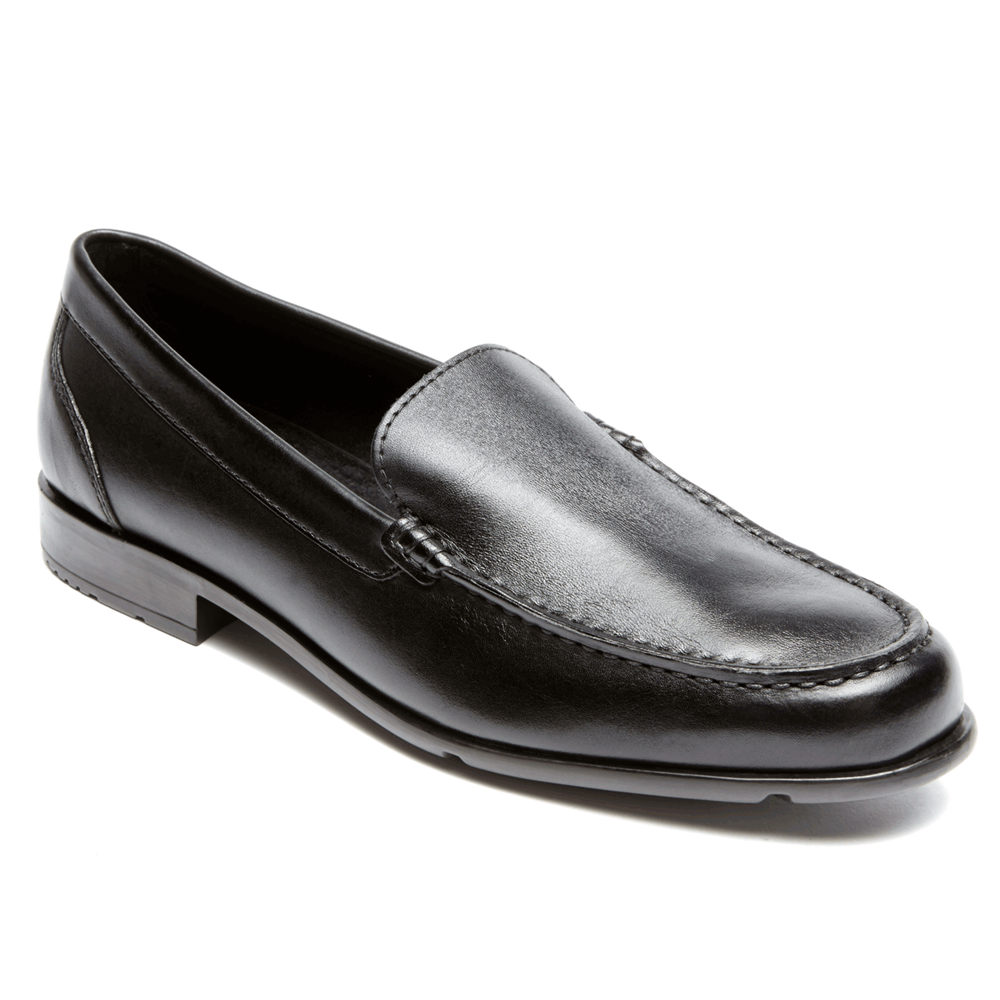 Rockport Mens Classic Venetian - Loafers Black - ICX710628